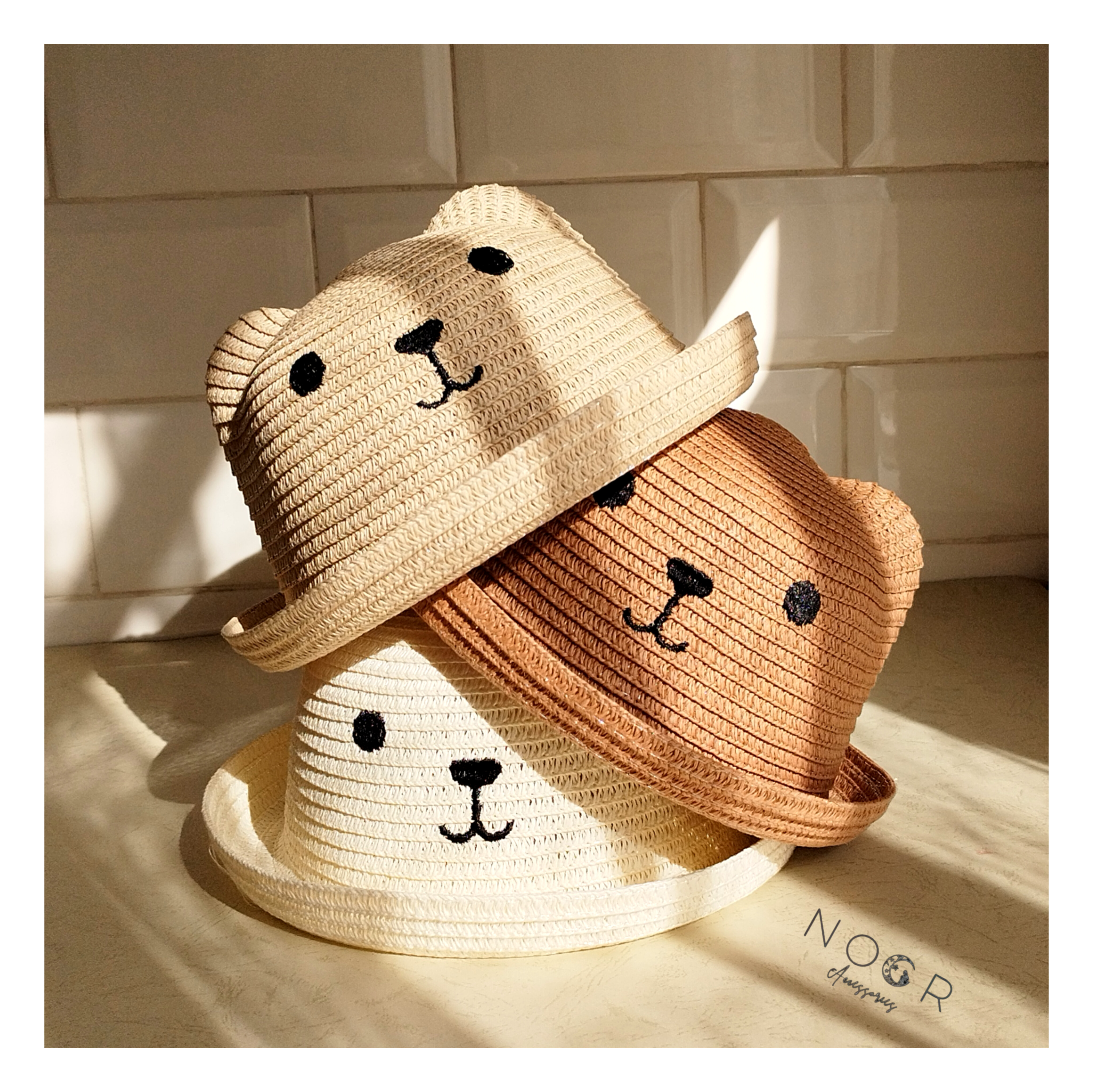 کلاه حصیری بچه گانه