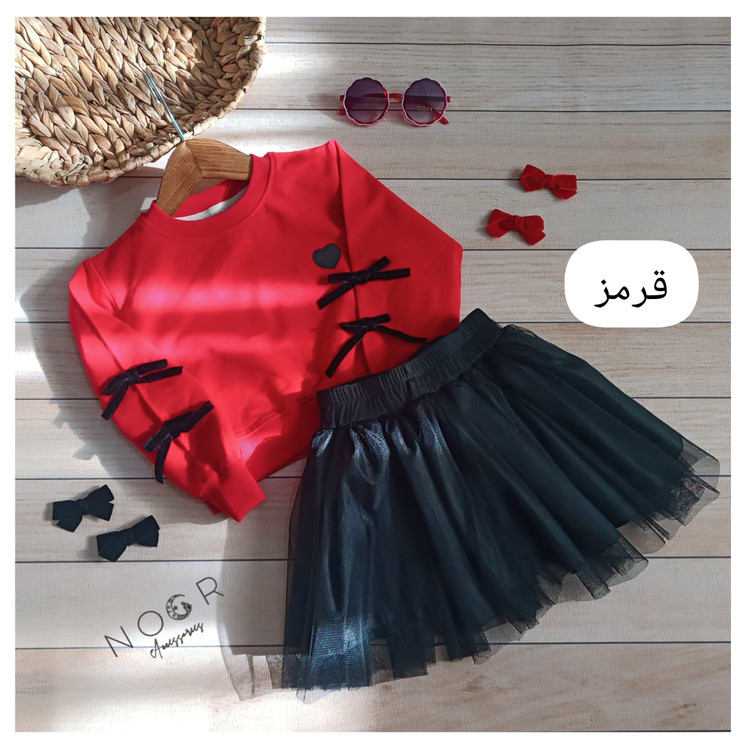 کراپ دخترانه با دامن