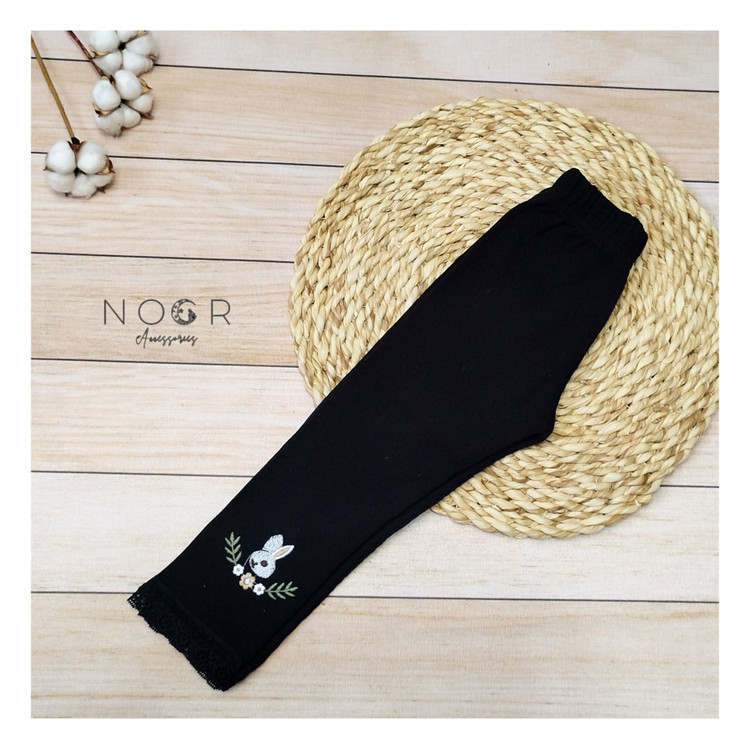 شلوار لگ دخترانه مشکی