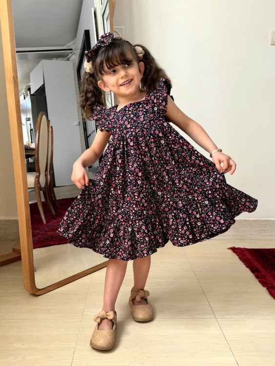 پیراهن گلدار آستین فرشته 👼