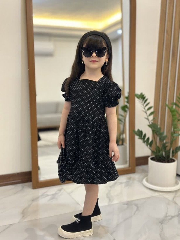 پیراهن محرمی چیندار مشکی - پارچه مرغوب و دوخت تمیز