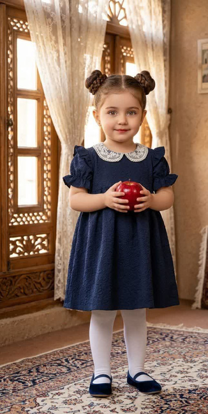 پیراهن نقلی سورمه ای